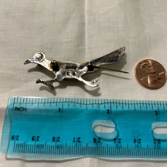 Navajo jewelry vintage Roadrunner brooch - Picture 10 of 12